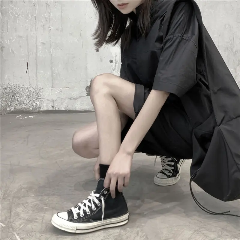 XITAO Dark Style Siamese Overalls Fashion Trend Jumpsuits Wild Loose Plus Size Women Clothes 2020 Summer Thin Section DMY4512