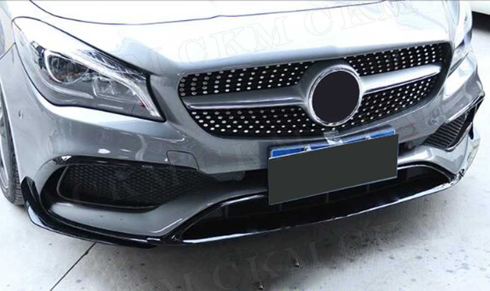 W117 ABS или углеродное волокно передний спойлер клапан Canards для Mercedes Benz CLA класс CLA45 AMG- автомобильный бампер накладка