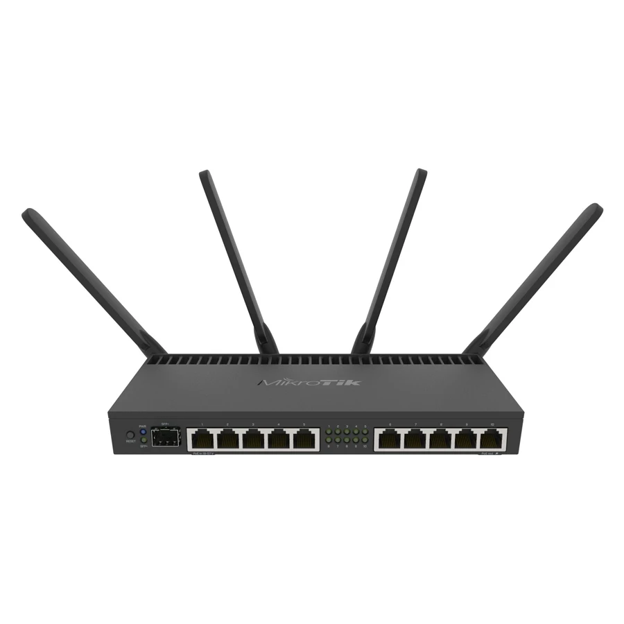 Роутер MikroTik RB4011iGS+5HacQ2HnD-IN AC2000 черный
