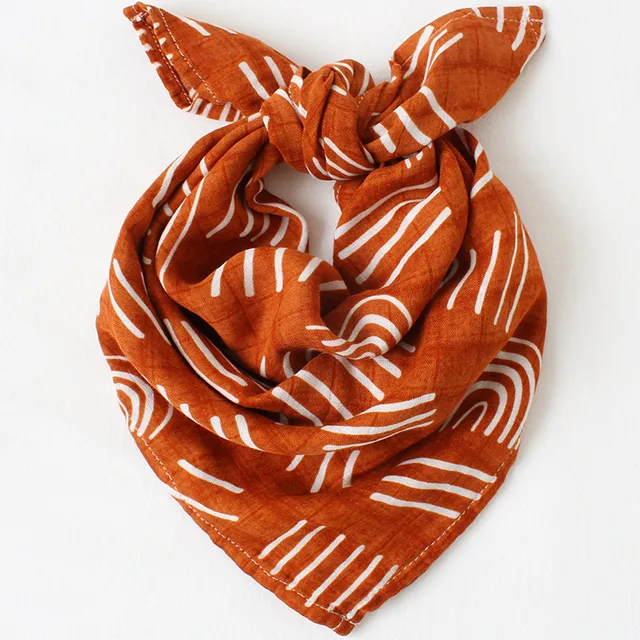 60*60cm Muslin Bamboo Cotton Baby Blanket Baby Newborn Blankets Newborn Swaddle Wrap Burp Cloths Towel Pielucha dropshipping Wine Red Rainbow