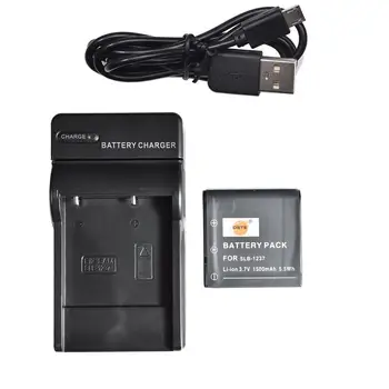 

DSTE SLB-1237 Camera Battery with USB Charger for Samsung L85 L55