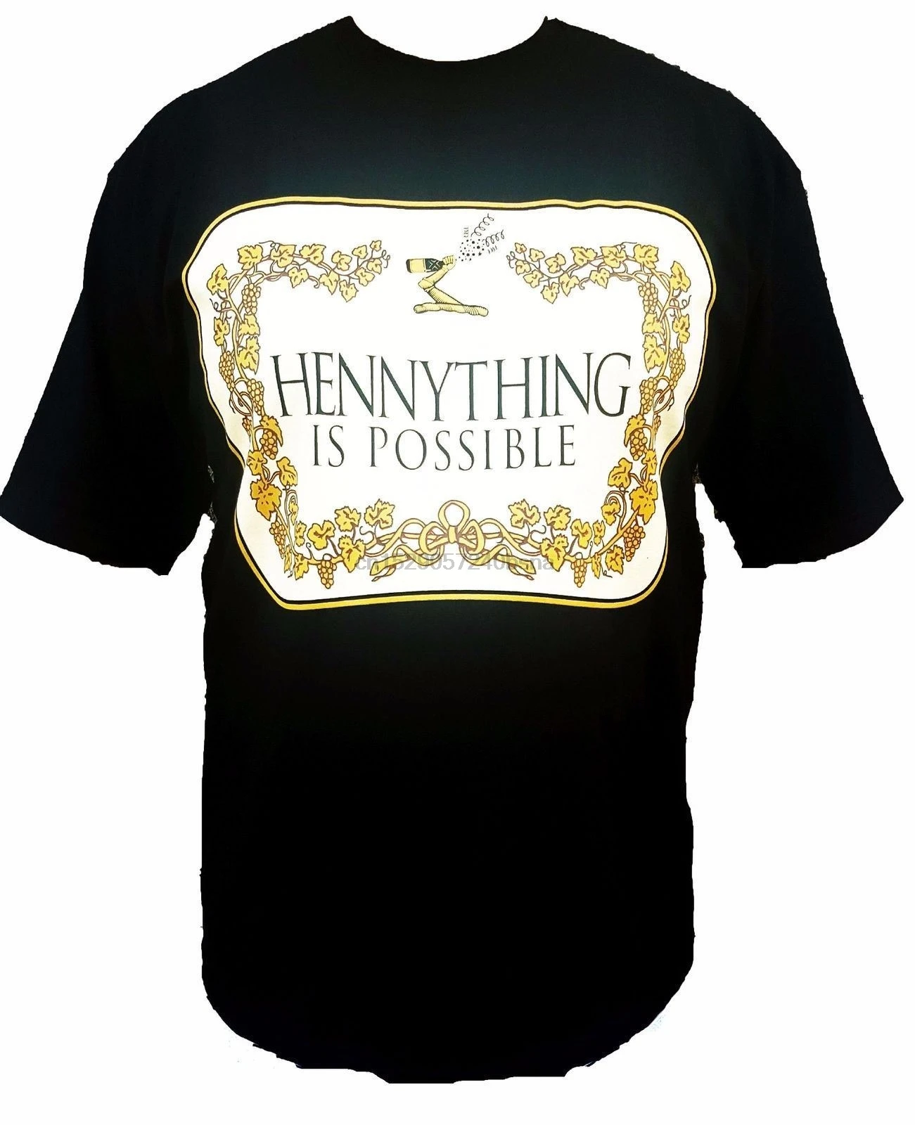 

Hennything Is Possible Henny Mens Heavyweight T-Shirt Printed On Pro Club Tee summer o neck tee free shipping cheap tee