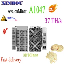 Asic Майнер биткоинов Avalon A1047 37T SHA256 BTC МПБ Шахтер лучше, чем AvalonMiner 1026 AntMiner S17 S9 S17e T17e M20S M21S T3 T2T