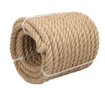 

5-50M Jute Rope Twine Rope Natural Hemp Cord DIY Decor Cat Pet Scratching Decking