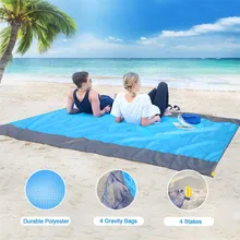 Picnic Blanket Foldable Sand Free Beach Mat Outdoor Picnic Blanket Rug Sandless Mattress Pad Portable Folding Camping Mat Travel
