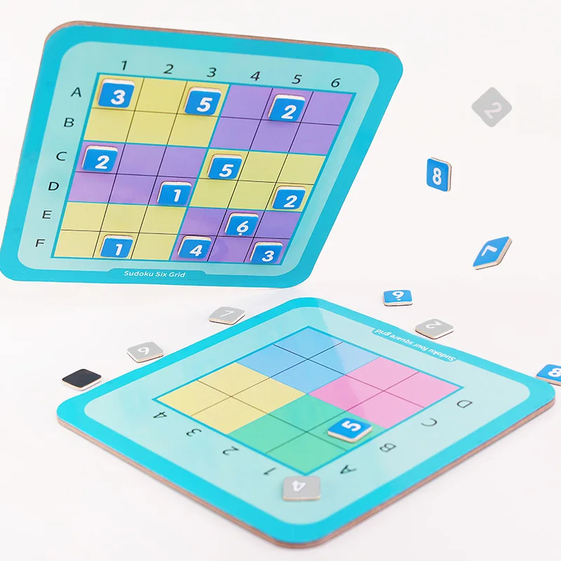 

Number Game Chess Children's Jiugongge Sudoku Toy Intelligence Development Logical Thinking Training Magnetic Filling of Numbers