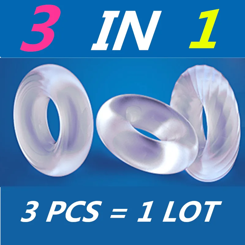 10PCS Penis Ring Reusable Sleeve Extension Condom Delay Cock Loop Adult Sex  Toys