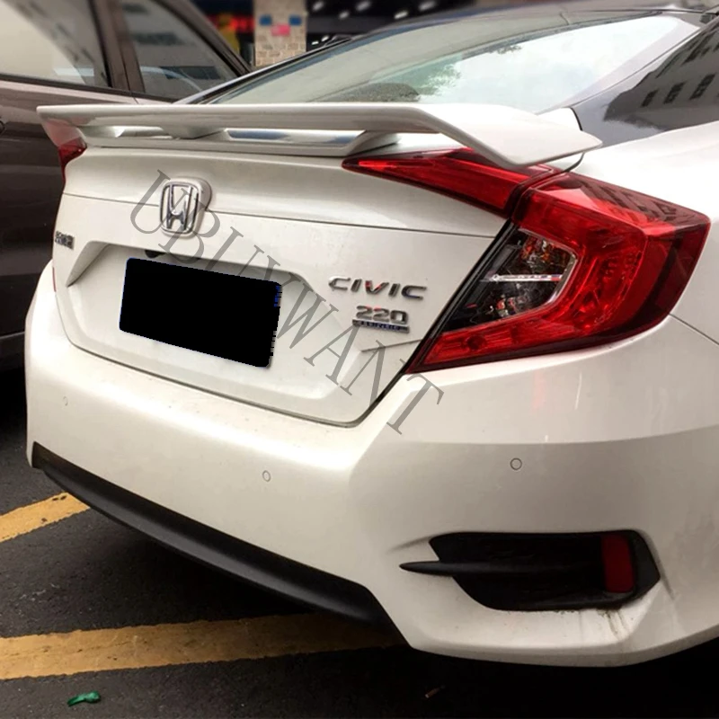 Для Honda Civic 10th украшение автомобиля высокое качество АБС пластик задний спойлер багажника задний Багажник крыло автомобиля Стайлинг