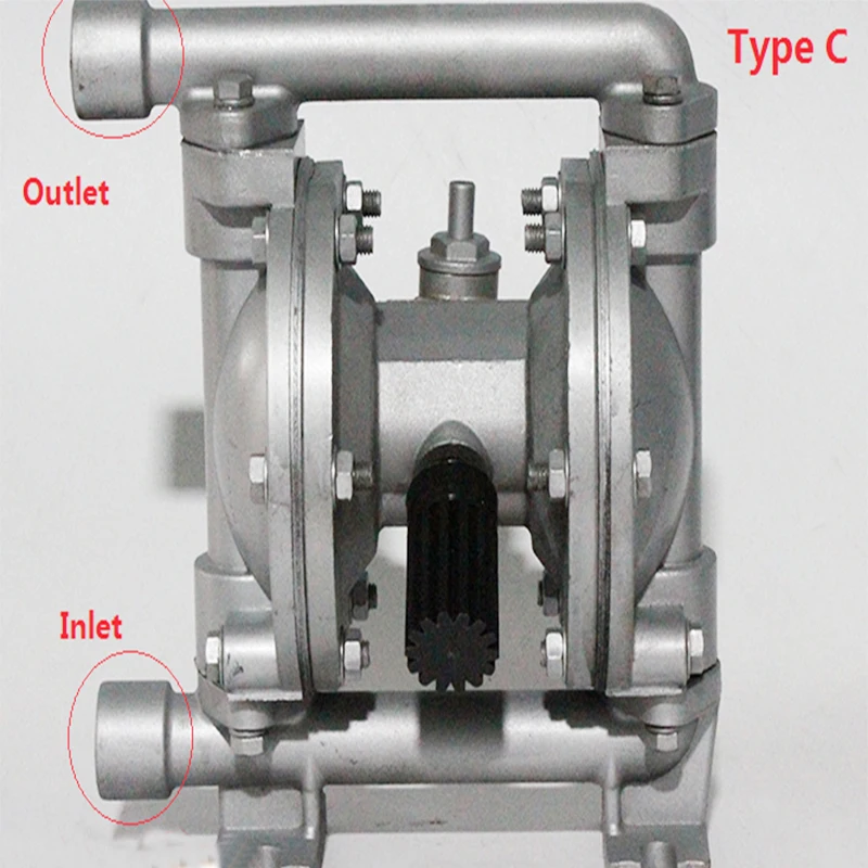 Air Diaphragm Pump QBK-15 Max Flow rate 20L/min Air operated Pneumatic diaphragm pump Chemical Pump for Corrosive Resistance