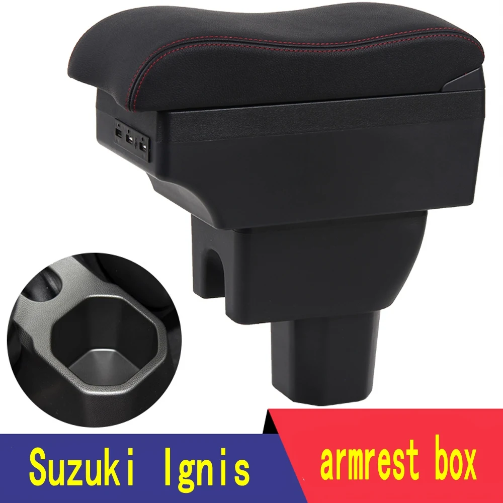 Подлокотник для Suzuki Ignis с USB зарядкой двухслойный центральный подлокотник