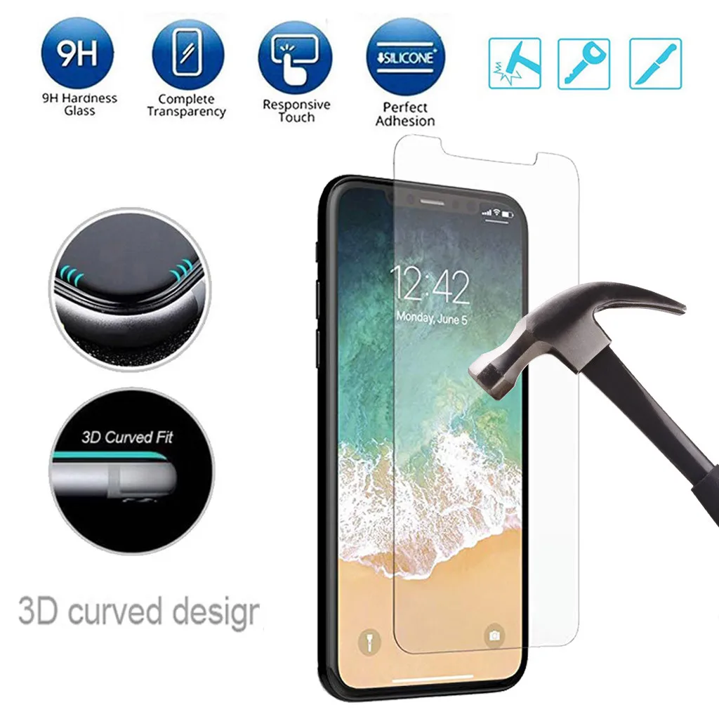 1 2 3 Упаковка Закаленное стекло протектор экрана для iPhone 11 11 Pro 11 Pro Max 9H прозрачная пленка для экрана полное покрытие защитная пленка 19Sep