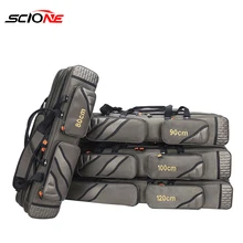 Большая вместительная Мужская и женская удочка для рыбалки, Портативная сумка для рыбалки, устойчивая к царапинам, 3 слоя, сумка для рыболовных снастей XA195G