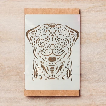 

1Pcs A4 29x21cm Hand Draw Dog Animals DIY Layering Stencils Painting Scrapbook Coloring Embossing Album Decorative Template