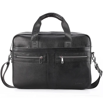 

Business First Layer Cowhide Men Tote Briefcase Top Handle Crossbody Bag Casual Genuine Leather Shoulder Messenger Bags Handbag