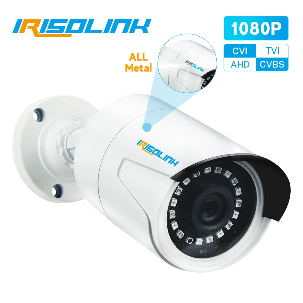 Irisolink HD 1080P цилиндрическая домашняя камера безопасности TVI/CVI/AHD/CVBS 4 в 1 ночное