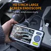 Teslong 1080P  5" IPS Screen 5mm Dual Lens Endoscope Inspection Camera Waterproof Borescope 5m 7 Leds Built-in Microphone 32GB 3
