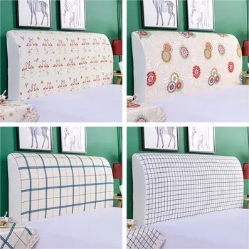 

Modern Headboard Cover Dustproof Head Cover High Elastic Bed Dust Protective Cover Soft All-inclusive Head Cover 120x70cm