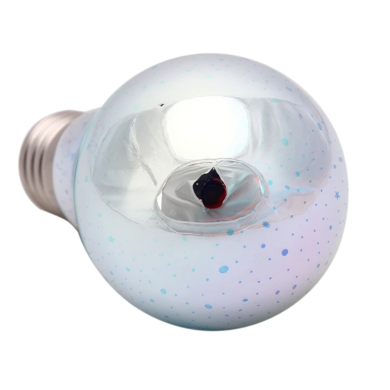 

A60 3D Night light 195-240V 6W Stars Fireworks Effect Edison LED Bulb E27 Holiday Christmas Home Decorative Lighting Table Lamp
