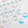 ZHUBI Wholesale Large Hole Spacer Bead 8/10/14mm Crystal Glass Loose Charms Round AB Bead For Jewelry Making Bracelet DIY ► Photo 3/6