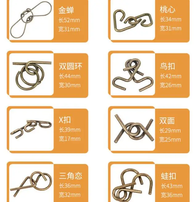 3 Sets Bronze Color 3