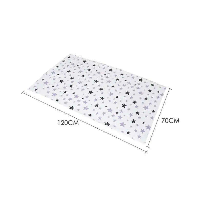White 120x70cm Хлопковое покрывало для детской кроватки, мягкое дышащее постельное белье для детской кроватки, поглощение влаги и вентиляция, матрац для кровати - Цвет: White 120x70cm