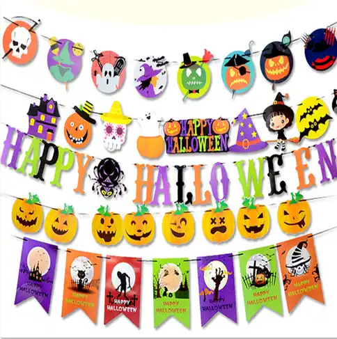 Halloween Banner String Flag Brace Bar Hotel Kev Scene Decoration
