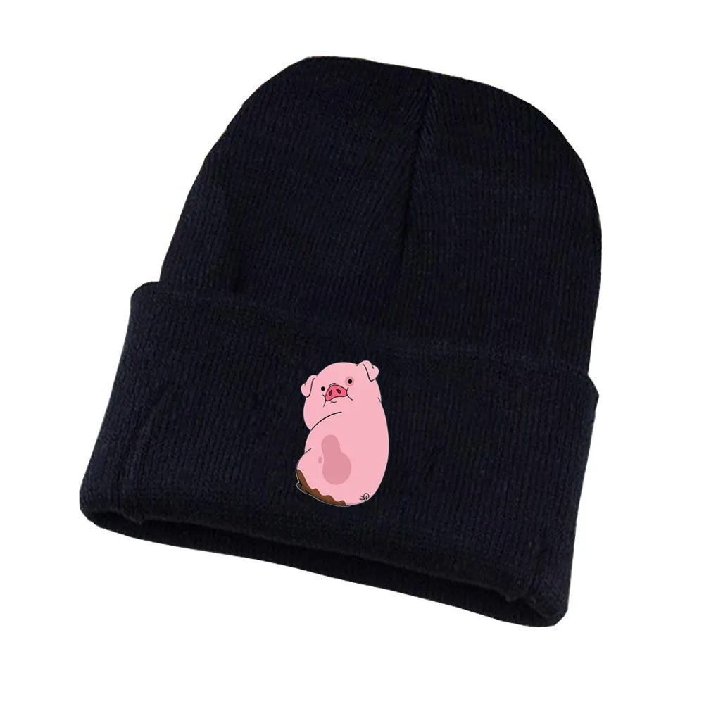 Аниме Гравитация Фолс шляпа шифр счета Mabel Диппер Waddles косплей хлопок шляпа вязаная шапка рукав костюм капитана шляпа-аксессуар