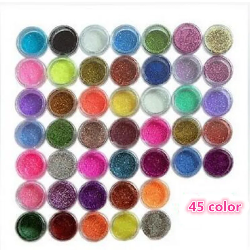 

Top Nail Glitter Shiny White Purple Blue Nail Art Pigment Dust Powder Manicure Nail Decorations xe081