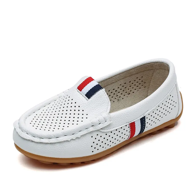 Kids Shoes Boys Shoes Fashion Soft Flat Loafers For Toddler Boy Big Kids Sneakers Children Flats Breathable Moccasin Cut-outs