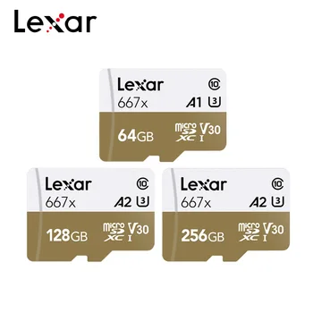 

Lexar 667x Memory Card 100MB/s Class 10 A2 U3 128GB 256GB Mirco SD Card High Speed 64GB A1 V30 For 1080p Full-HD 3D 4K Video