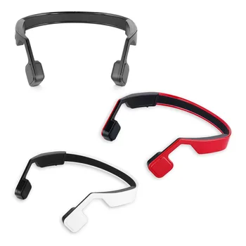 

Wireless Bluetooth 4.0 Bone Conduction Headphone Headset Built-in Mic Hands-free Color:red