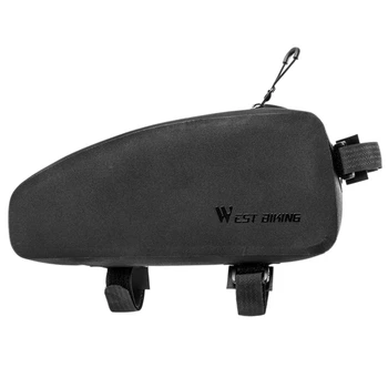 

West Biking Bicycle Bag Waterproof Mtb Road Bike Panniers Front Frame Basket Cycling Accessories Handlebar Triple-cornered Bike
