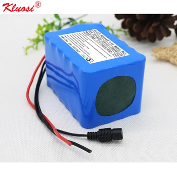 

KLUOSI 12.6V25.6Ah 3S8P for LG18650MH1 with 60A BMS High-power 12V Lithium Battery Pack Inverter Solar Light Sightseeing Car