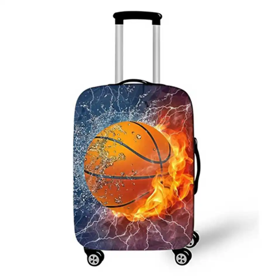 Мультяшный 3D чехол для багажа с котом, Синий Защитный милый водонепроницаемый утолщенный эластичный чехол для чемодана 18-32 дюймов XL, аксессуары для путешествий - Цвет: 14