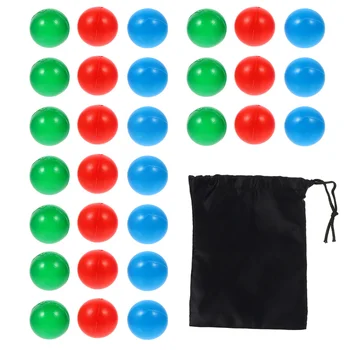 

30pcs Probability Balls Teaching Ball Toy Thickened Ball Toy Colorful Plastic Balls for School Home Kid Baby