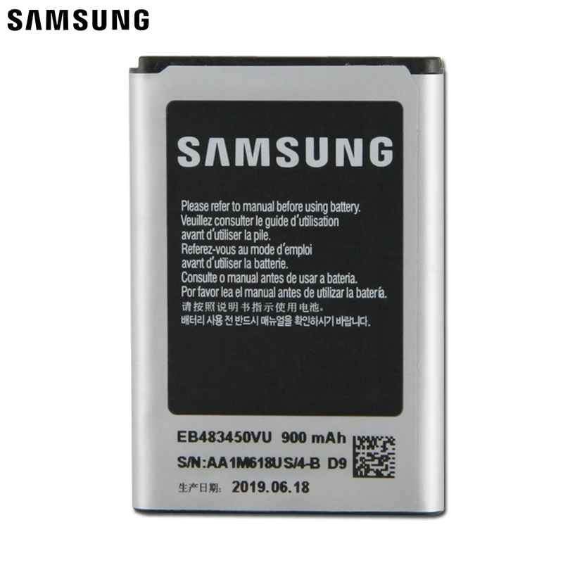 Оригинальная батарея Samsung EB483450VU для C3630 C3230 C5350 C3752 GT-C3630 GT-C3630C GT-S5350 GT-C3230 GT-C3752 GT-C3528 900 мА-ч