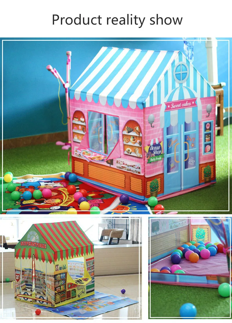 Игровой домик, Игровая палатка для девочек, принцесса, для помещений, для улицы, игрушки, портативные, складные, секретный сад, игровой мяч, игрушечный бассейн для детей