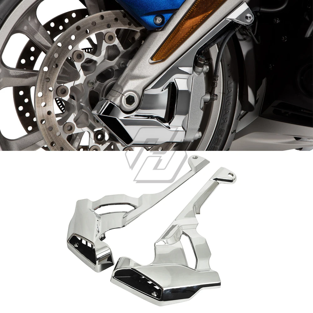 Skup Chrome motocykl przedni zacisk pokrywy skrzynka dla Honda Goldwing GL1800 2018 2019