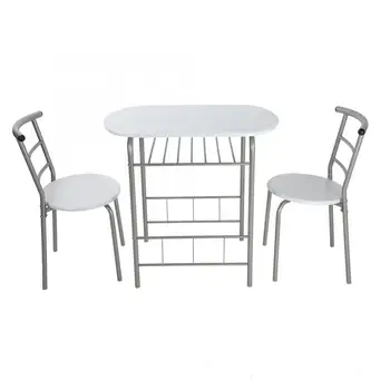 

3Pcs Fashionable Home Dining Table Chairs Set Kitchen Dining Room Breakfast Table Chairs Dining Table Set Kitchen Room Breakfast