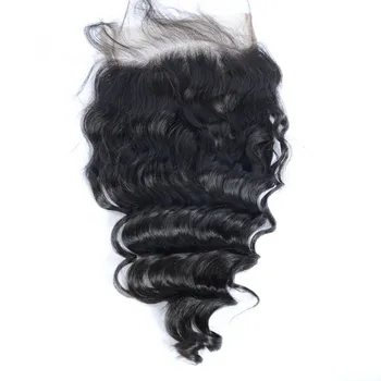 

Wigirl Loose Wave Lace Closure 6x6 Human Virgin Hair Closure with baby hair Middle/Free Part Shipping Free