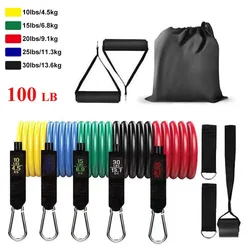 11 Pcs Resistance Bands Set Bodybuilding Expander Stretchy Gum Sports Workout Elastic Band For Training Rubber Bands For Fitness