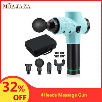 

4Heads Massage Gun Muscle Relaxation Massager Deep Tissue Muscle Stimulator Pain Relief Massager With Case Rechargable Battery