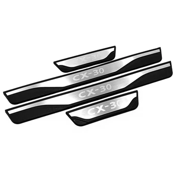 

Car Door Sill Cover Accessories for Mazda Cx-30 Cx30 Car Stainless Steel Scuff Pedal Protector Styling Sticker 2019 2020