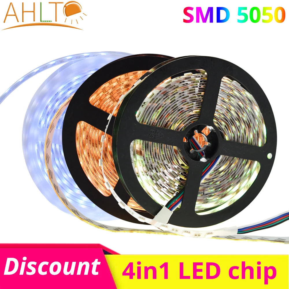 5 м RGB 5050 300 светодиодный s гибкий неоновый индикатор Tira DC12V 4в1 чип