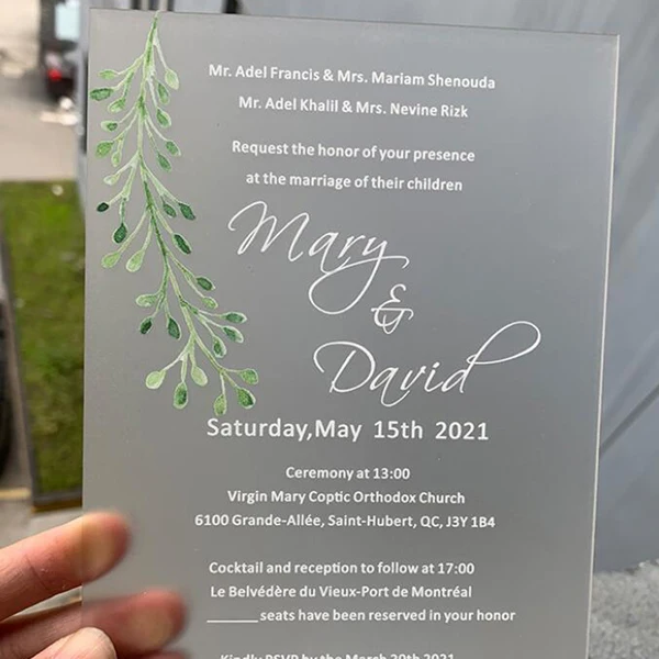 White Invitations