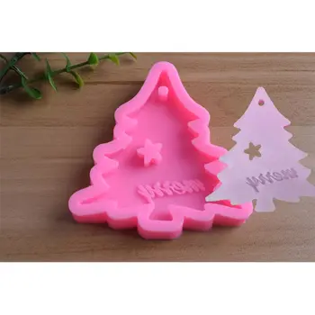 

DIY Christmas Tree Snowflake Resin Jewelry Making Silicone Molds Art Craft Tools LX9D