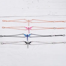 Новое поступление романтическая мода многоцветный стрекоза браслет для женщин ручной работы подарок на свидание ювелирные изделия аксессуары