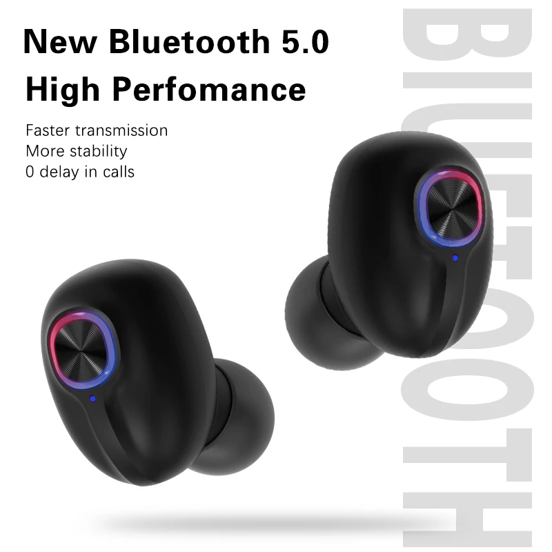 Беспроводные Bluetooth V5.0 наушники со светодиодным дисплеем зарядный чехол для Xiaomi