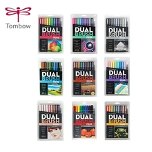 TOMBOW AB-T, 96 цветов, две головки, художественная кисть, Набор ручек, маркер, ручка для художника, рисования, манга, анимационные принадлежности