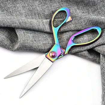 

Pulaqi Professional Sewing Scissors Vintage High Quality Stainless Steel Embroidery Scissors Textile Leather Denim Cutter Tool